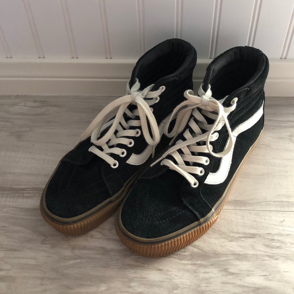 Vans high top gum sole, with ivory details